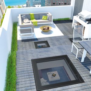 Ferestre acoperis terasa circulabila