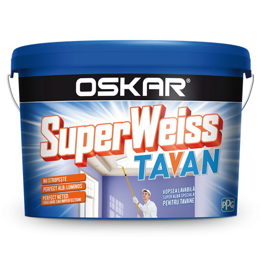 Vopsea lavabila interior Oskar SuperWeiss tavan 2,5L